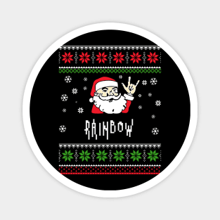 rainbow santa metal Magnet